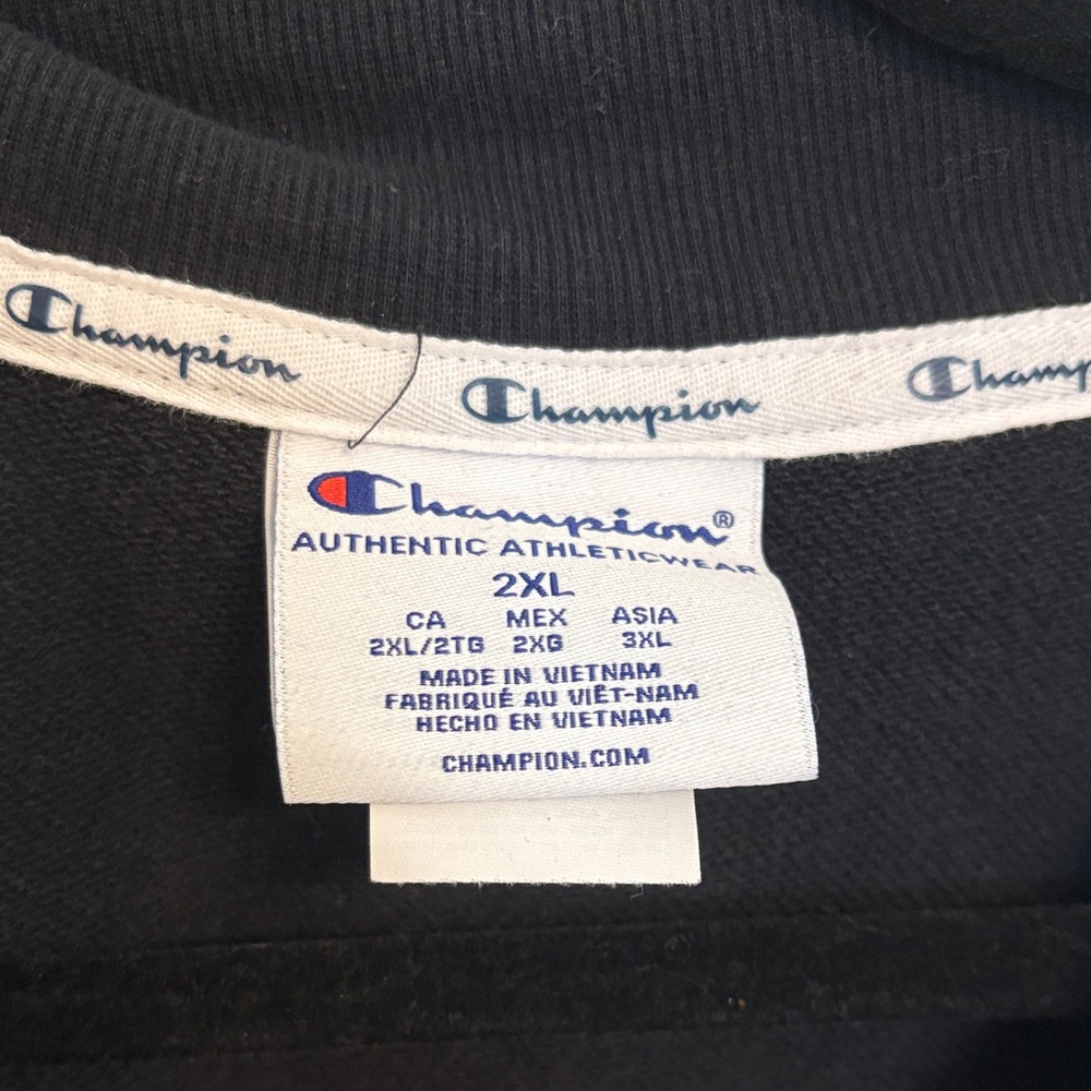 Champion Black Half-Zip Pullover - image 2